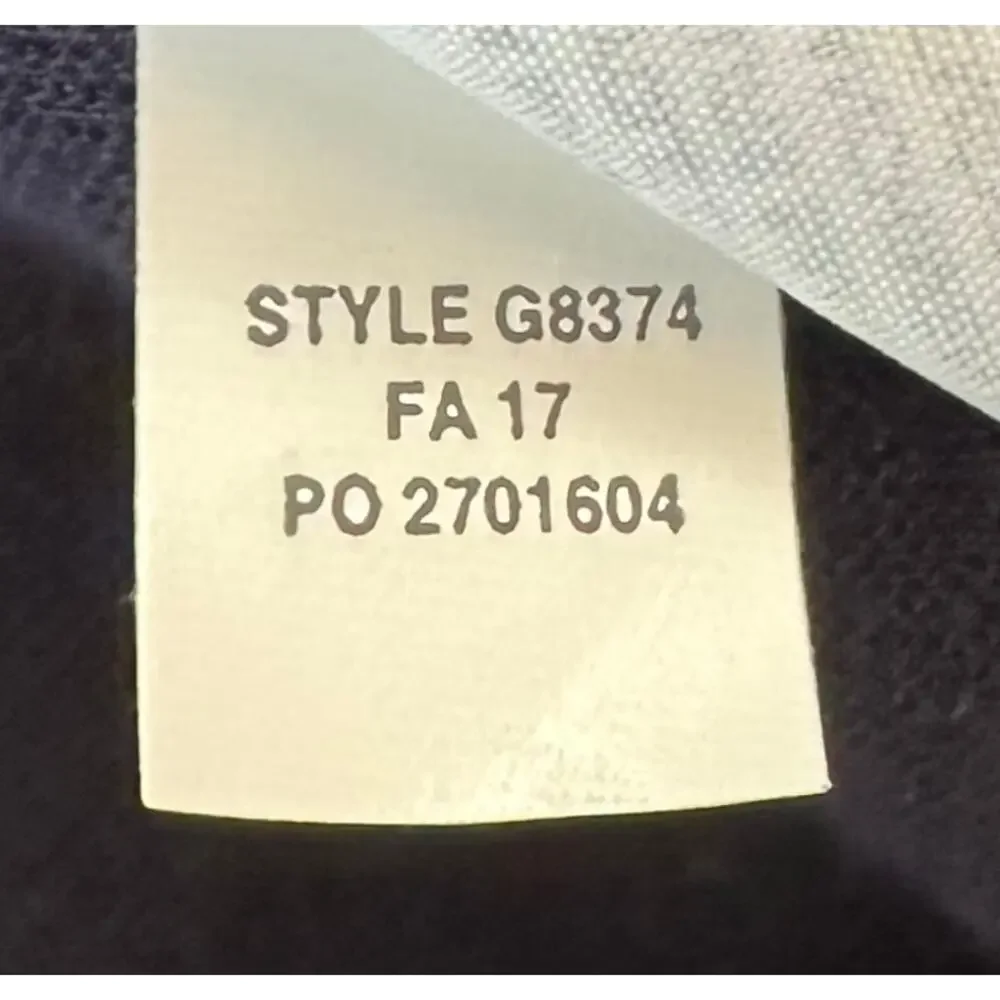 J. Crew Tie Sleeve Sweatshirt Navy Blue G8374 Size M